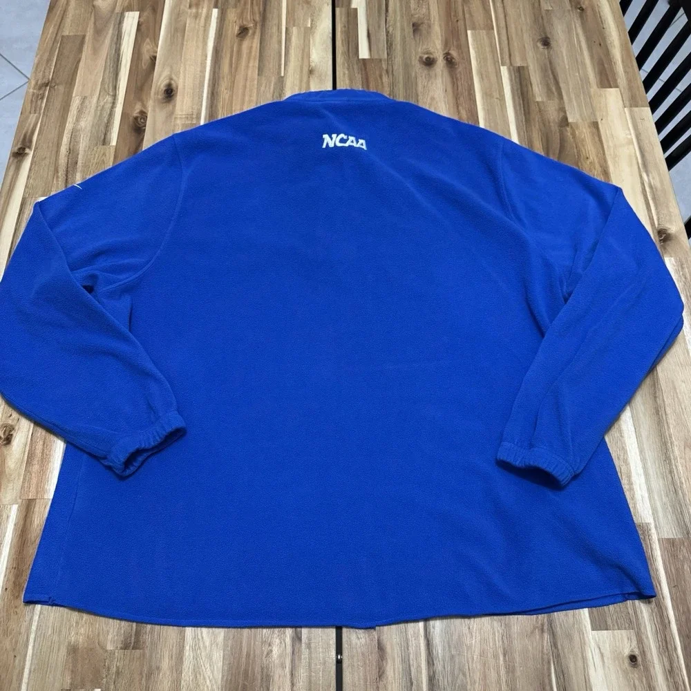 Florida Gulf Coast‎ Eagles Pullover Mens 2XL Blue Nike Fleece 1/4 Zip FGCU